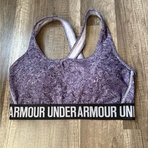 Under Armour Women's Lace Pattern Sports Bra - Lavender
